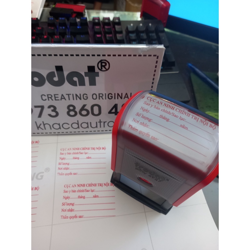 Con dấu “BẢN SAO BÍ MẬT NHÀ NƯỚC”