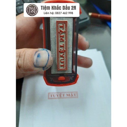 Con dấu "TUYỆT MẬT" (Chuẩn thông tư 24 Bộ Công An)