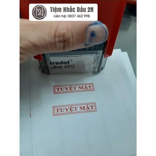 Con dấu "TUYỆT MẬT" (Chuẩn thông tư 24 Bộ Công An)