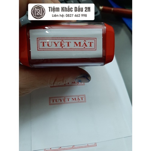 Con dấu "TUYỆT MẬT" (Chuẩn thông tư 24 Bộ Công An)