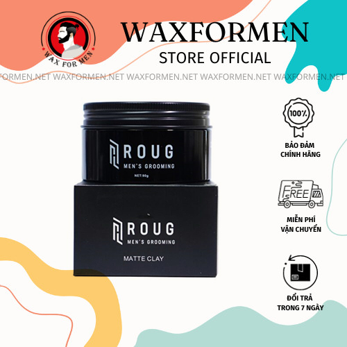 [CHÍNH HÃNG] Sáp vuốt tóc Roug Matte Clay New 90gr - Waxformen | Shopee ...