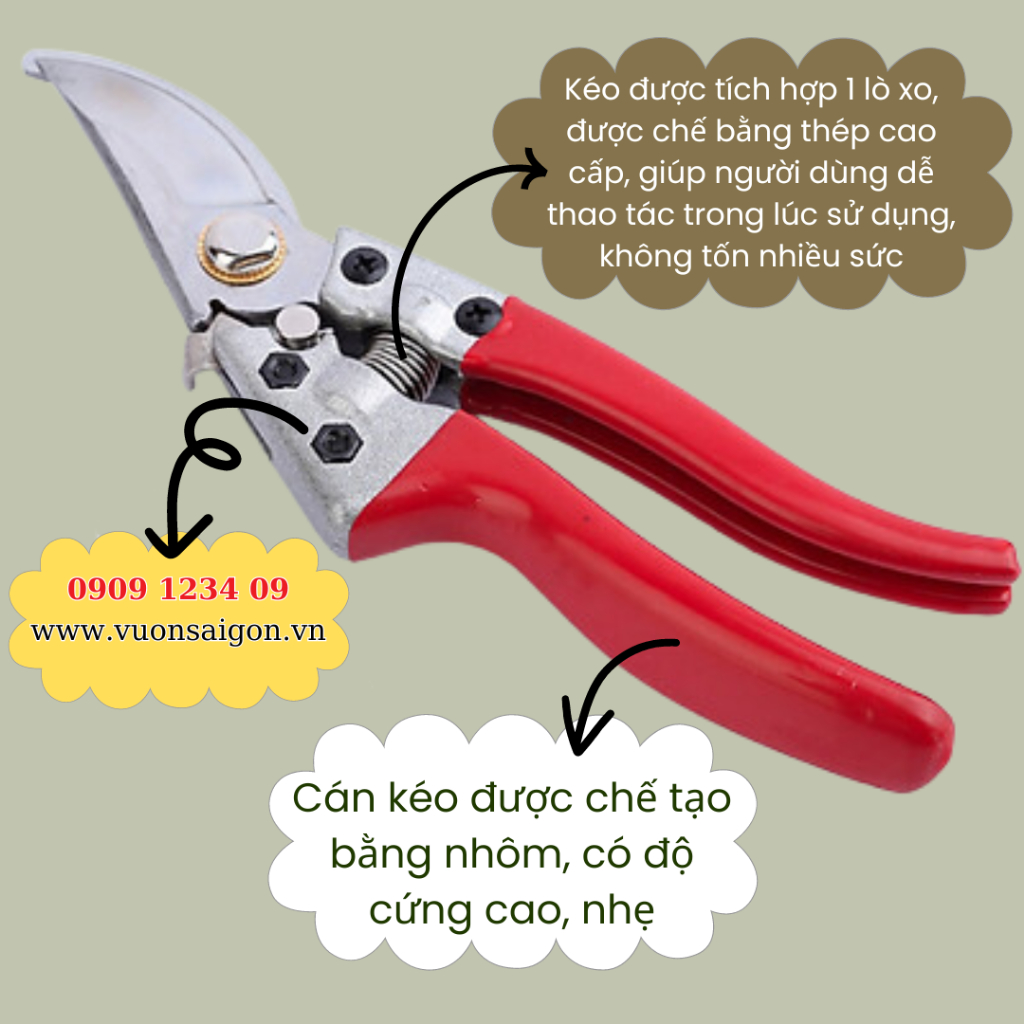 Kéo cắt cành cong các loại (Licota, Wynn's, Sk5 Top, C-mart, LS+...) 10