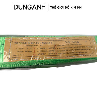 Cáp vài cẩu hàng, cáp vải nâng hạ Kim Khí Dung Anh