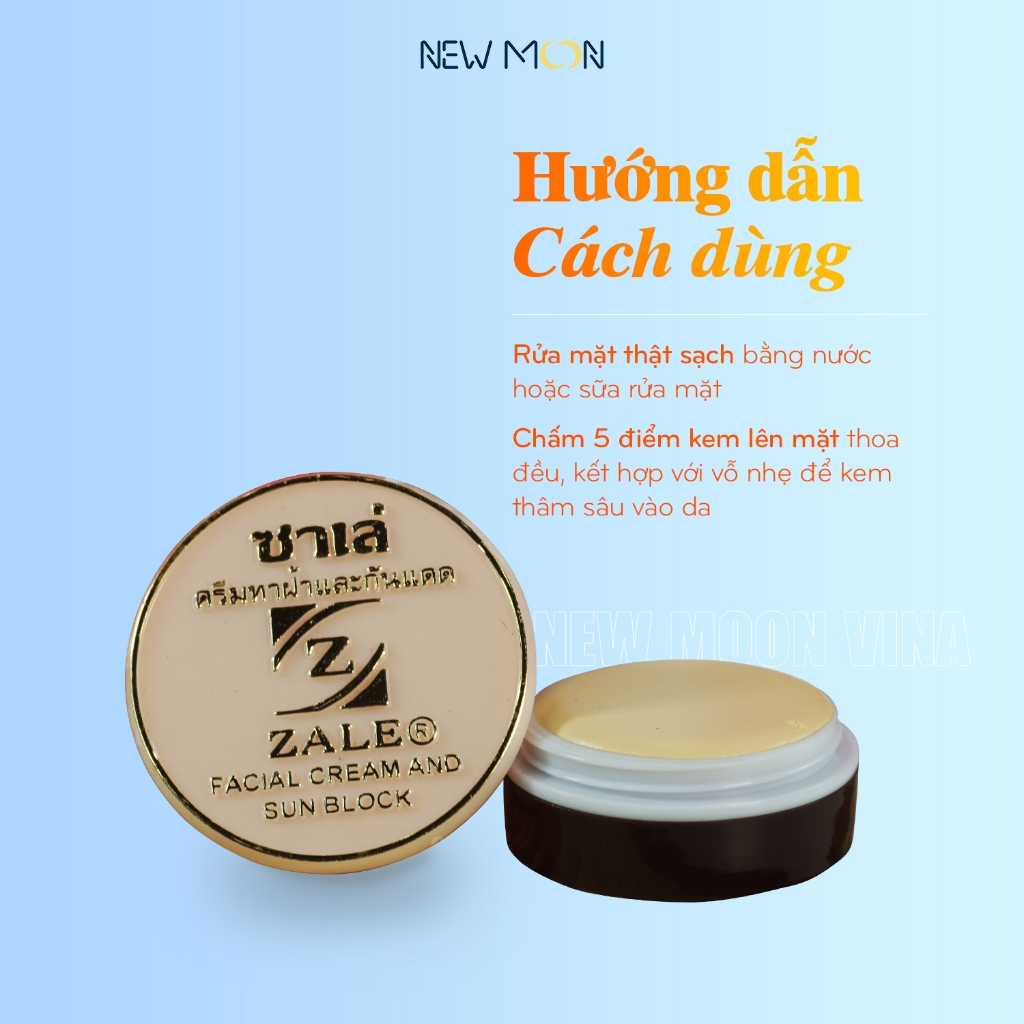 Kem chống nắng nén [ZALE THÁI] VÀNG sáp ong - Combo 5 hũ