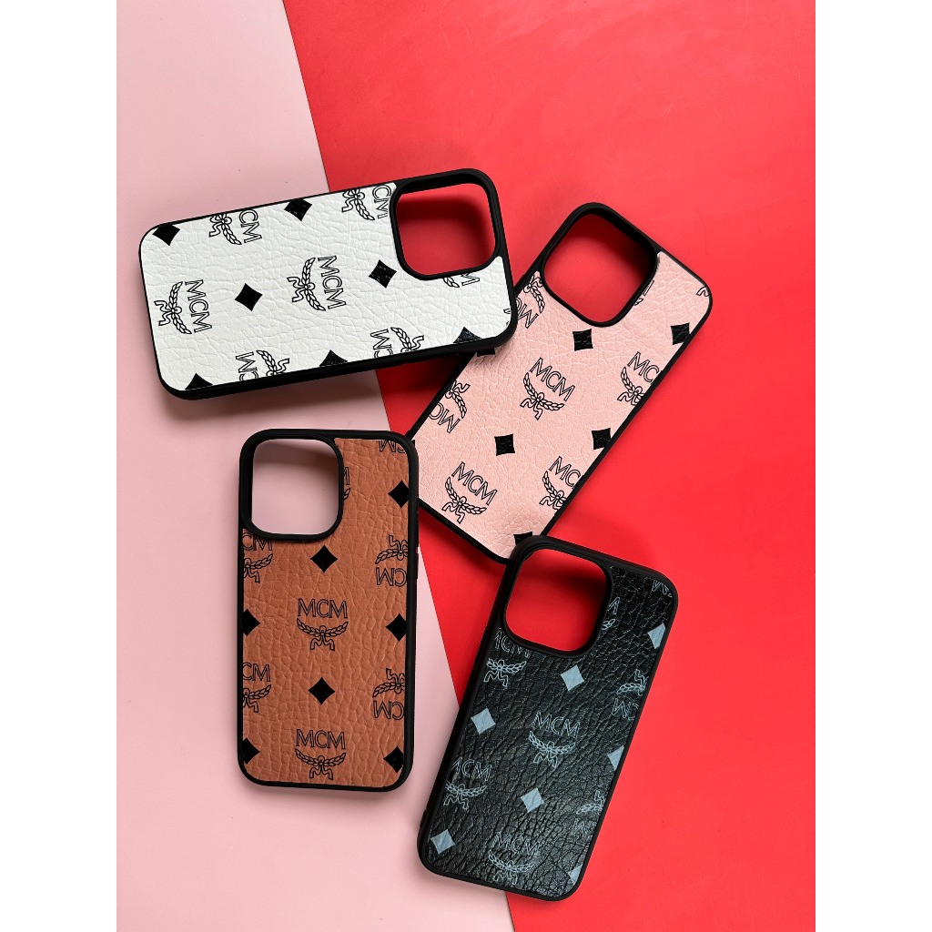 Ốp da iphone màu: Nâu - Trắng - Hồng - Đen