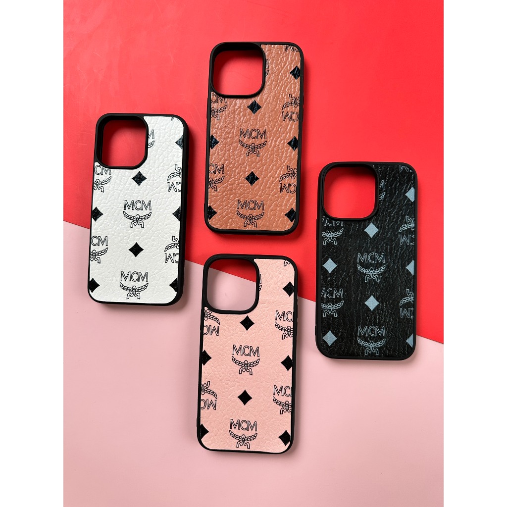 Ốp da iphone màu: Nâu - Trắng - Hồng - Đen