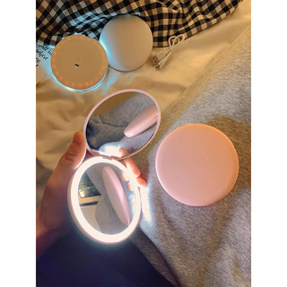 GƯƠNG BỎ TÚI CÓ ĐÈN LED, KÈM SẠC USB