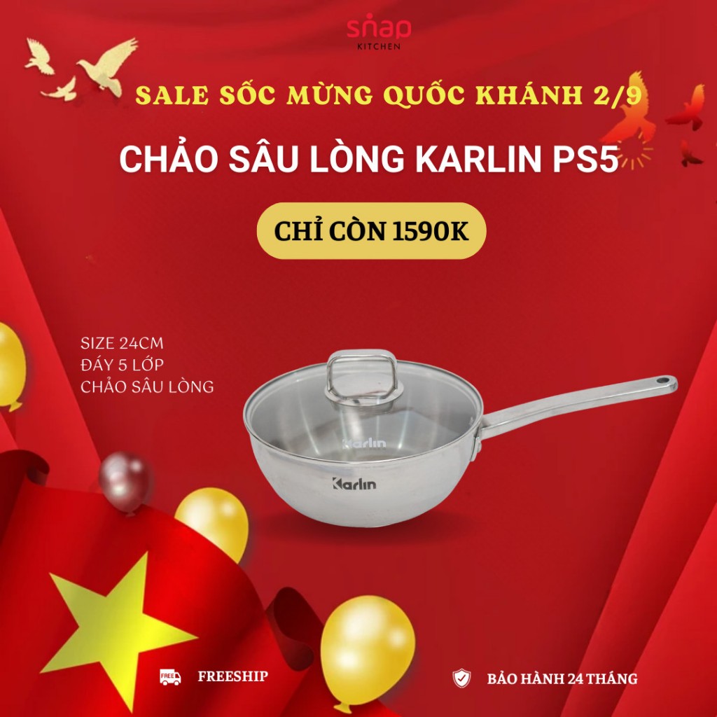 Chảo Karlin Ps5 5 lớp sâu lòng Ps5 | Shopee Việt Nam