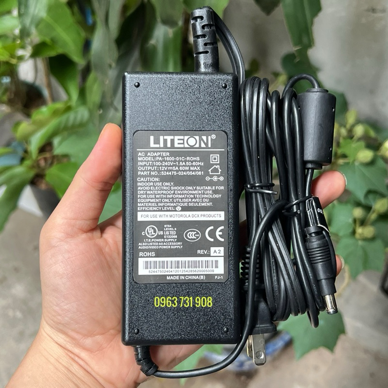 Adapter nguồn 12V 5A cho đầu ghi camera VANTECH chính hãng | Shopee ...