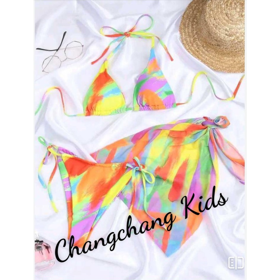 SALE SALE set bikini 7 màu CHANGCHANGKIDS cho mẹ và bé 3,4,5,6,7,8,9,10,12,13,14,15 tuổi