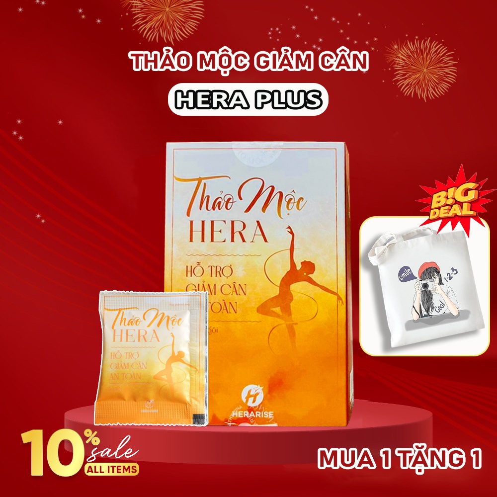 Giảm cân Hera Plus chính hãng trà giảm cân cấp tốc viên uống thảo mộc ...