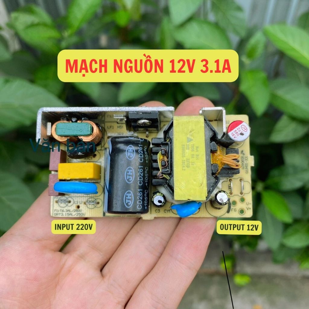 Ngu?n 12V 3A 3.1A, m?ch adapter khong v? linh ki?n x?n chinh hang ch?ng ...