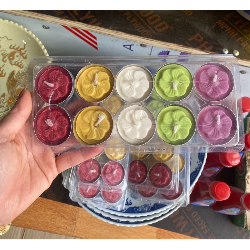 Vỉ nến sáp 5 màu