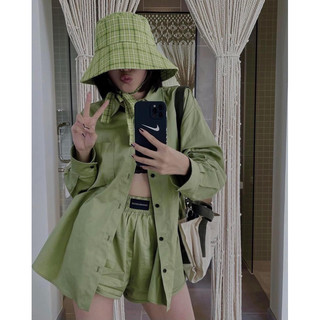 Mũ Nón Vành Rộng Bucket Gấp Gọn Sọc Tartan _ Taffy Candy Hat KoiKooi