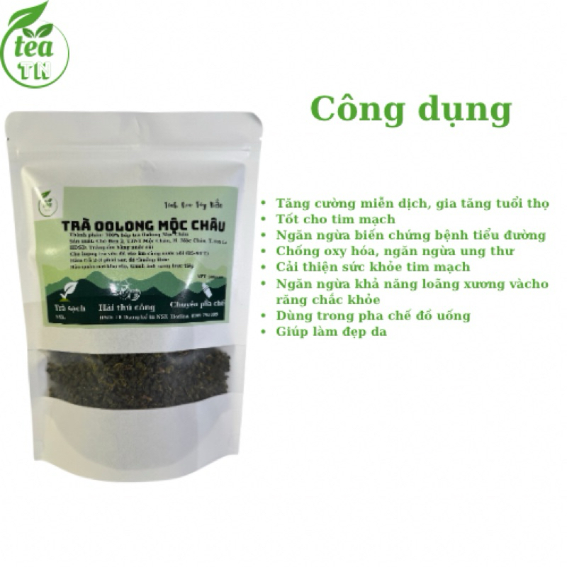 Trà Ô Long Sạch Mộc Châu 500gram. Đặc sản trà Oolong. Hương thơm, đậm vị trà.