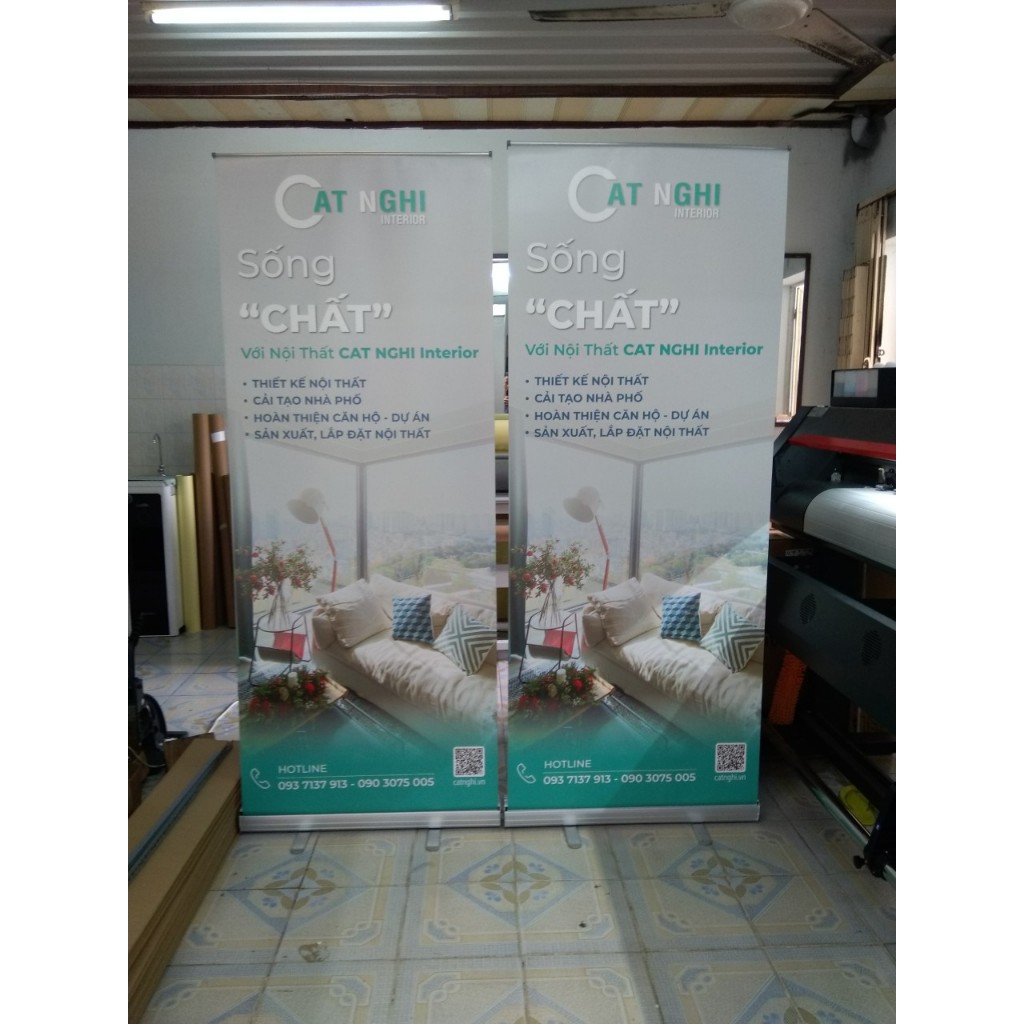 [XUẤT KÈM VAT] STANDEE CUỐN NHÔM TỐT STANDEE CUỘN NHÔM CHÂN NHÔM ...