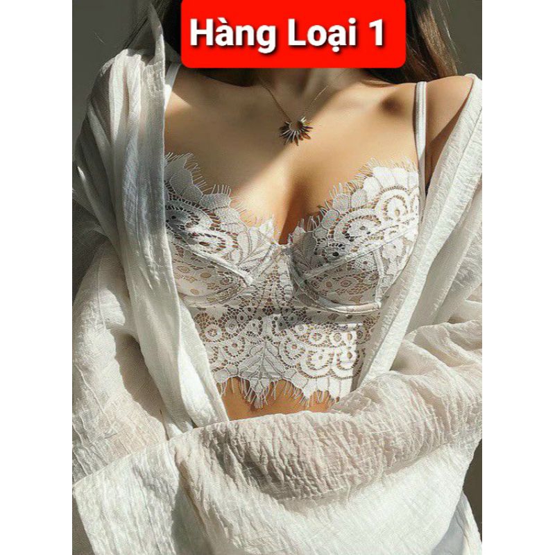 Áo bra corset bralette ren mềm có gọng mút nâng ngực sexy sang chảnh