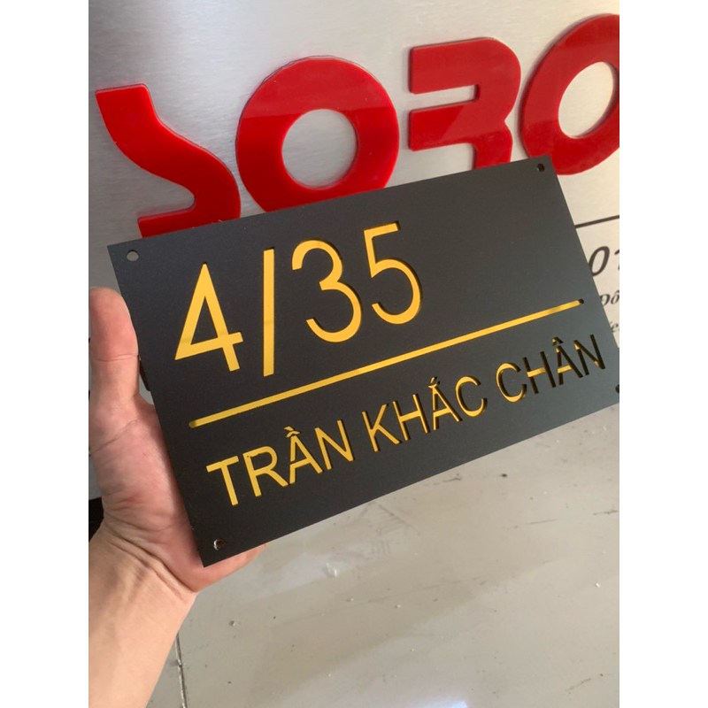 Biển số nhà. Bảng số nhà. Đặt hàng theo yêu cầu. BSN