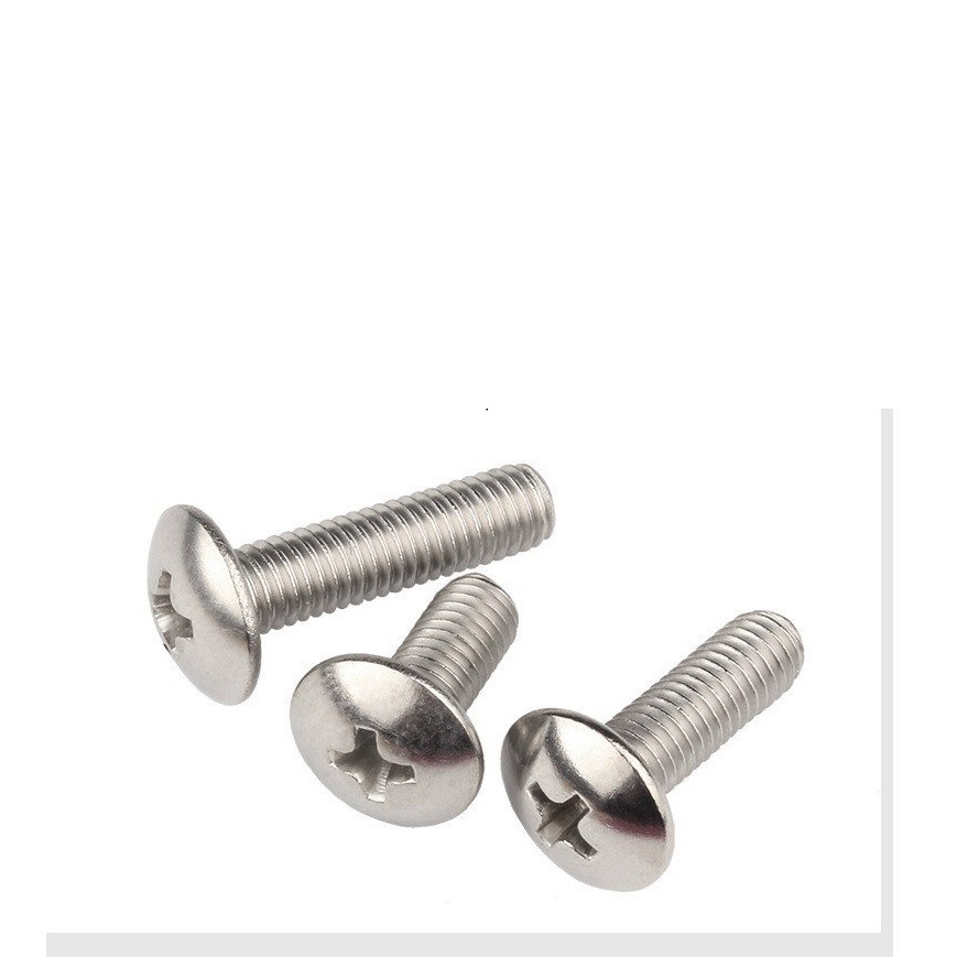(INOX304) 50 cái cái M3-M6 vít pake đầu dù thân bulong inox304 M3-M6