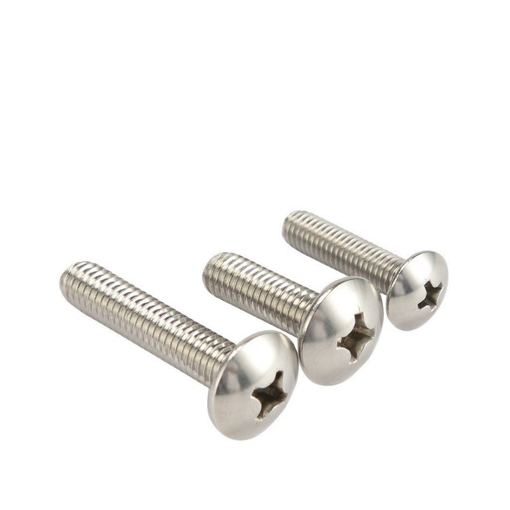 (INOX304) 50 cái cái M3-M6 vít pake đầu dù thân bulong inox304 M3-M6