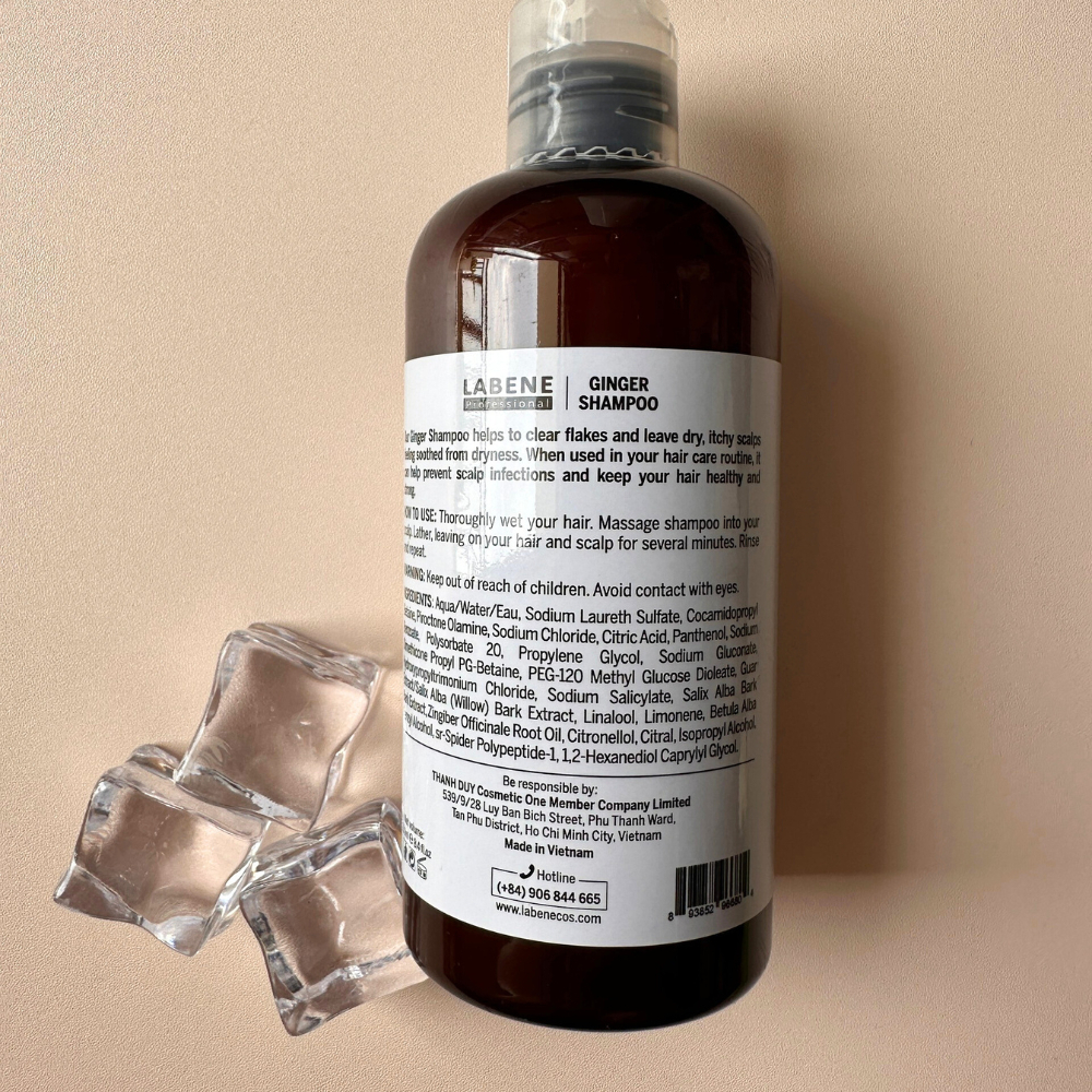 Ảnh Dầu gội dưỡng sinh tinh chất gừng tươi Ginger Scalp Care LABENE làm sạch da đầu thư giãn chống rụng tóc & kích mọc tóc. 3