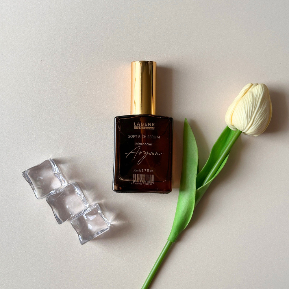 Ảnh Serum tóc chiết xuất tinh dầu Argan thuần chay, chống khô rối, dùng cho tóc tẩy 50ml | LABENE 1