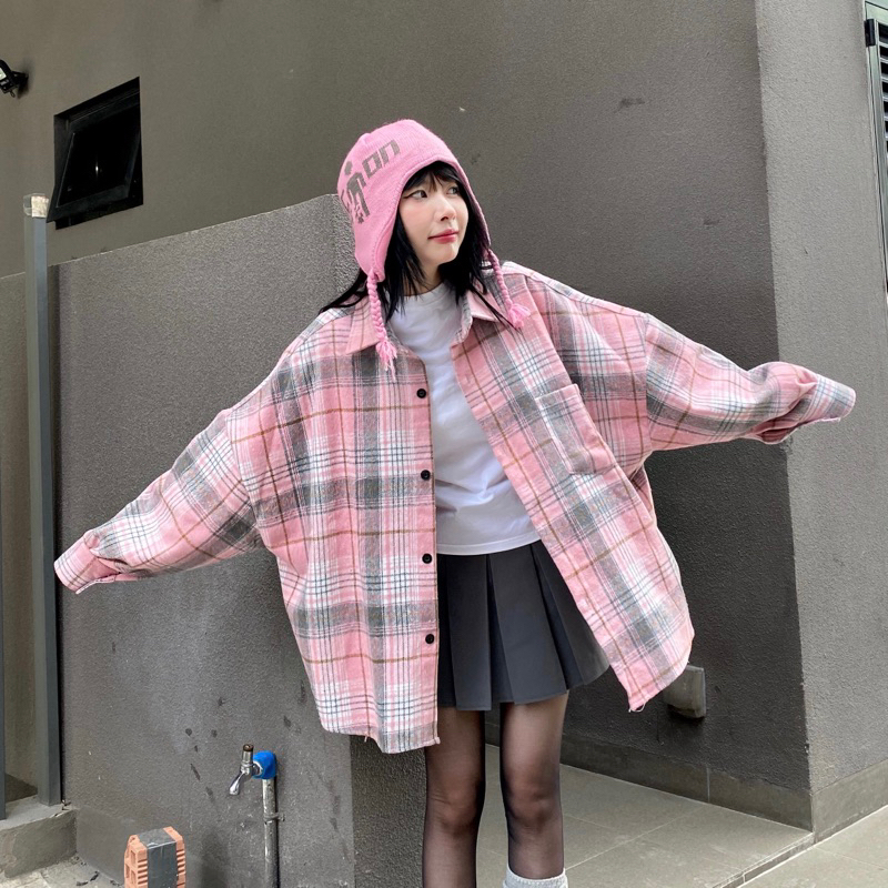 Áo Sơ Mi Flannel Form Rộng Unisex_22Nastore | Shopee Việt Nam