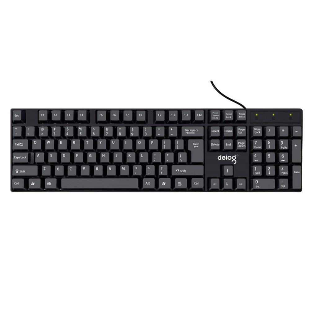 Bàn phím máy tính chính hãng Deiog DY-801D dành cho pc laptop chơi game văn phòng thiết kế êm
