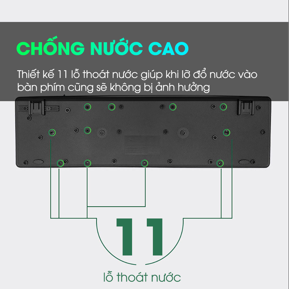 Combo phím chuột máy tính Deiog DY-811D dành cho pc laptop chơi game hàng chính hãng 2026