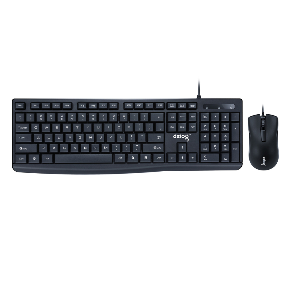 Combo bàn phím chuột vi tính DEIOG DY-813S full size 104 key văn phòng gaming thiết kế thoải mái