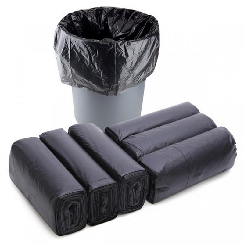 Combo 3 cuộn (1kg) túi đựng rác sinh học tự phân hủy cỡ nhỏ, trung, đại loại màu và đen, dày, dai cao cấp đủ cân