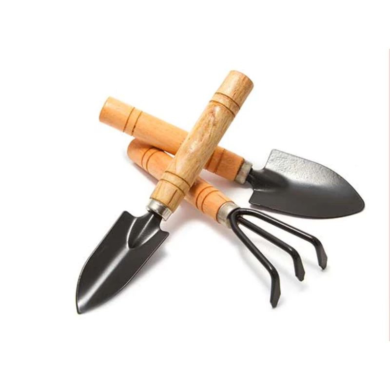 Bộ Dụng Cụ Làm Vườn MiNi Cán Gỗ👑, Chắn Chắn, Bền, ComBo Tiện Lợi