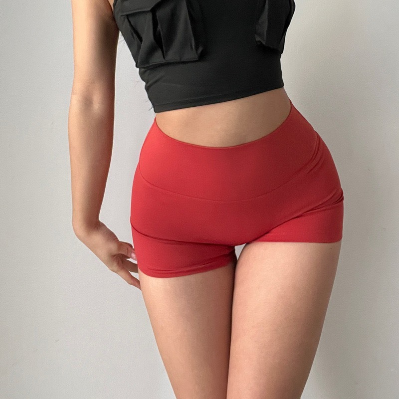 Quần Short Đùi Nữ Chất LuLu Co Giãn Tập - Gym - Yoga - Aerobic Q2⚡️ Hàng Nhập Khẩu ⚡️
