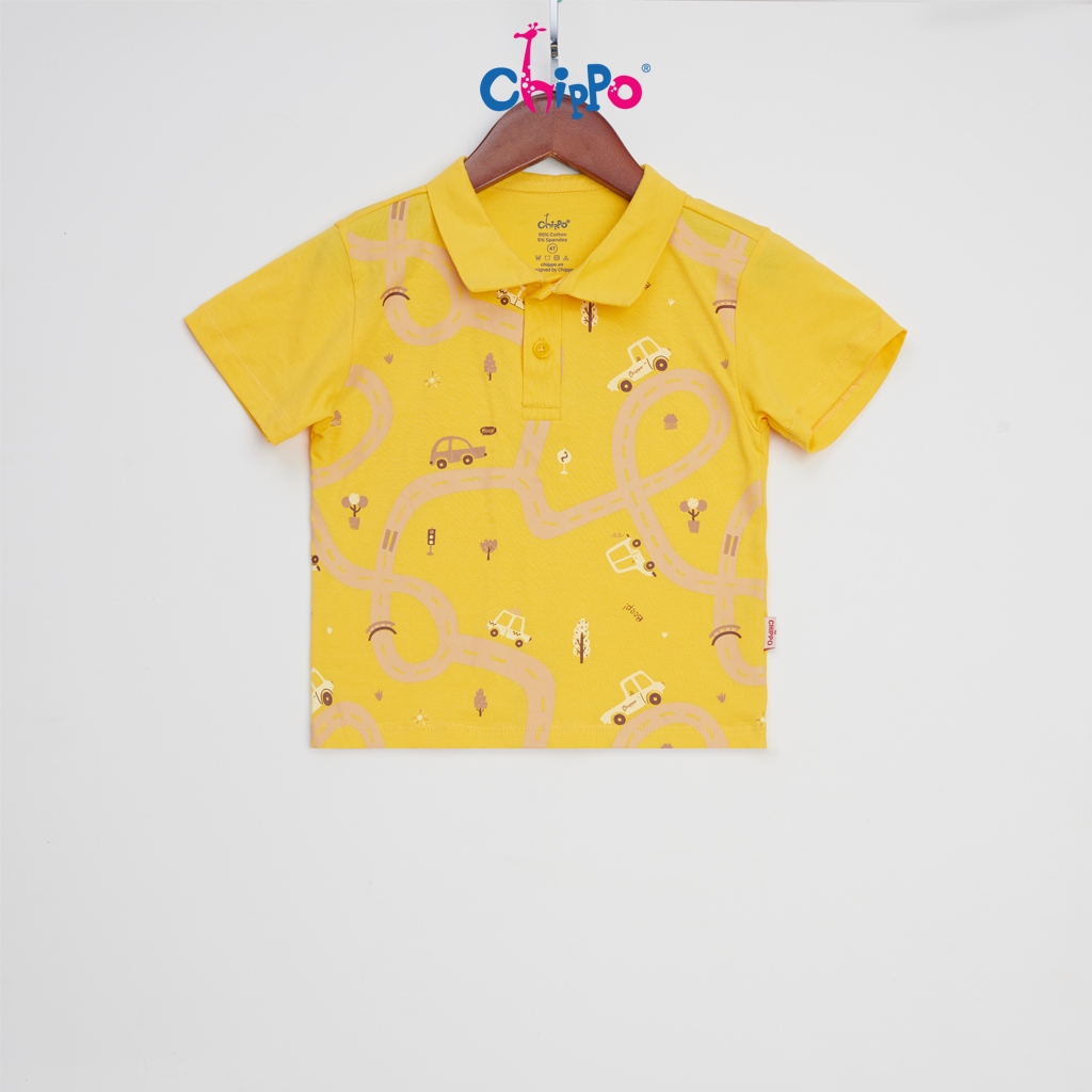 Ảnh Áo Polo trẻ em Chippo chất liệu Cotton mềm mịn thoáng mát cho bé từ 2 đến 6 tuổi (10-22Kg) 3
