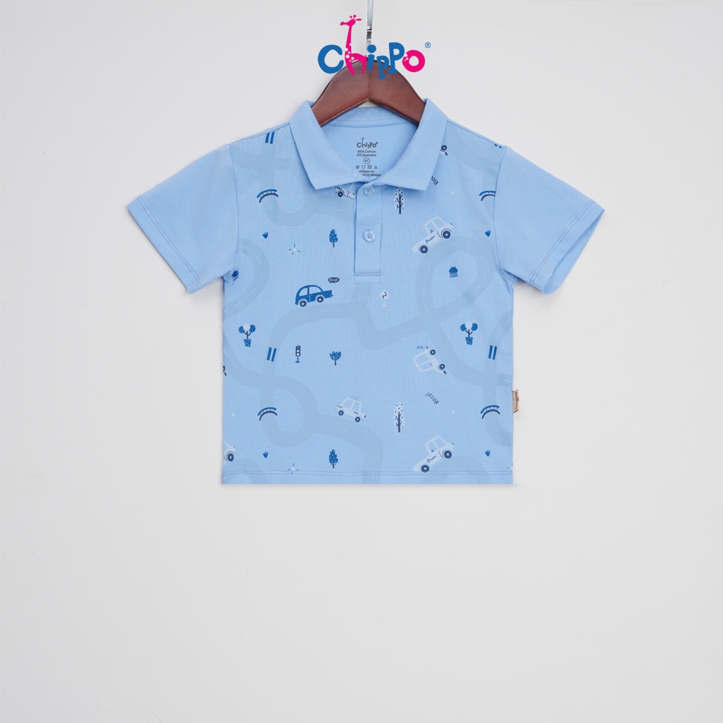 Ảnh Áo Polo trẻ em Chippo chất liệu Cotton mềm mịn thoáng mát cho bé từ 2 đến 6 tuổi (10-22Kg) 1