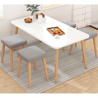 bàn ăn lớn kích thước 80x80 hình vuông, hình tròn ngồi bệt được 8 người, ngồi ghế được 4 người - Loaloahome