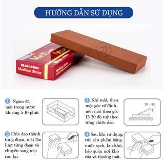 Đá mài trung Naniwa Nhật Bản #1000 DELUX M 210 (210x70x20)
