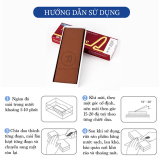 Đá mài trung Naniwa Nhật Bản #1500 DELUX M 215 (210x70x20)