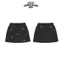 CHÂN VÁY DÙ DÁNG NGẮN NƠ MINI SKIRT FFCLUB MIX 2