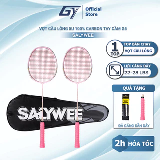 Vợt cầu lông, vợt cầu lông 4U full carbon chính hãng SalyWee cao cấp gọn nhẹ căng sẵn dây