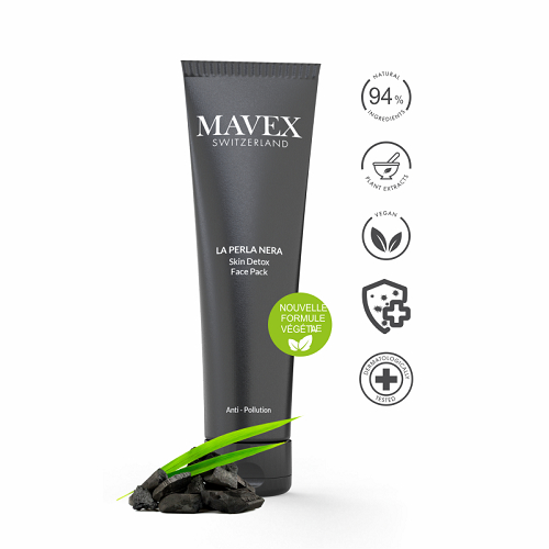 Mặt nạ Mavex La Perla Nera than hoạt tính làm sạch sâu, săn chắc da 250ML