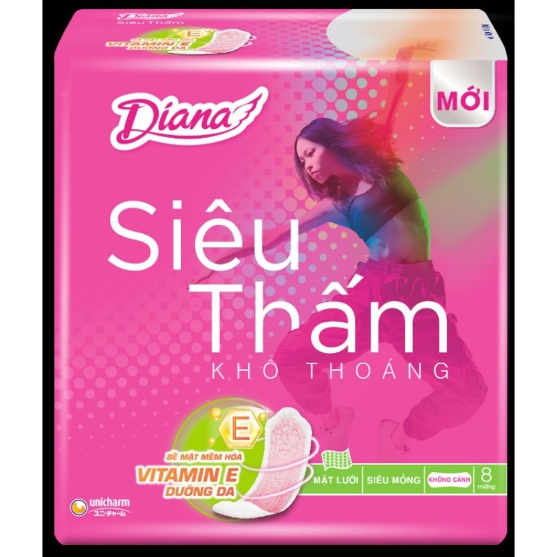 Bộ 6 gói Băng vệ sinh Diana siêu thấm dầy/ mỏng đủ loại(bảo bì thay đổi theo đợt)