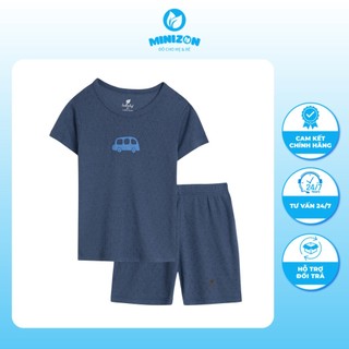 Bộ quần áo bé trai cộc tay Lullaby NH801R thoáng khí đủ size cho bé