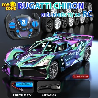 Xe Ô TÔ Điều Khiển Từ Xa RC 2.4 Ghz BUGATTI CHIRON DIVO Tỉ Lệ 1:20 Chất Liệu Nhựa ABS Cao Cấp Tặng Kèm Pin Sạc