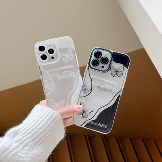 Ốp lưng iphone trong túi đựng thẻ ảnh Butterfly đen trắng 7/7plus/8/8plus/xs/11/12/13/14/15/pro/max/plus/promax - ct2012