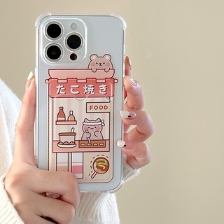 Ốp lưng iphone trong túi đựng thẻ ảnh Gấu đầu bếp 7/7plus/8/8plus/xs/11/12/13/14/15/pro/max/plus/promax - ct2024