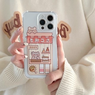 Ốp lưng iphone trong túi đựng thẻ ảnh Gấu đầu bếp 7/7plus/8/8plus/xs/11/12/13/14/15/pro/max/plus/promax - ct2024