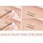 Bút dạ kẻ mắt Gogo Tales lên rõ màu sắc nét fine make up eyeliner - Bebeauskin