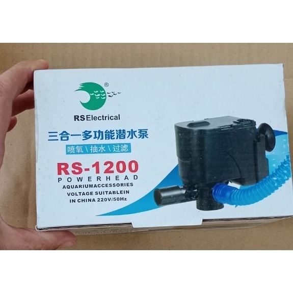 Máy bơm nước bể cá 2 đầu vừa bơm nước, vừa thổi luồng, vừa tạo bọt khí (công suất 8W đến 30W)