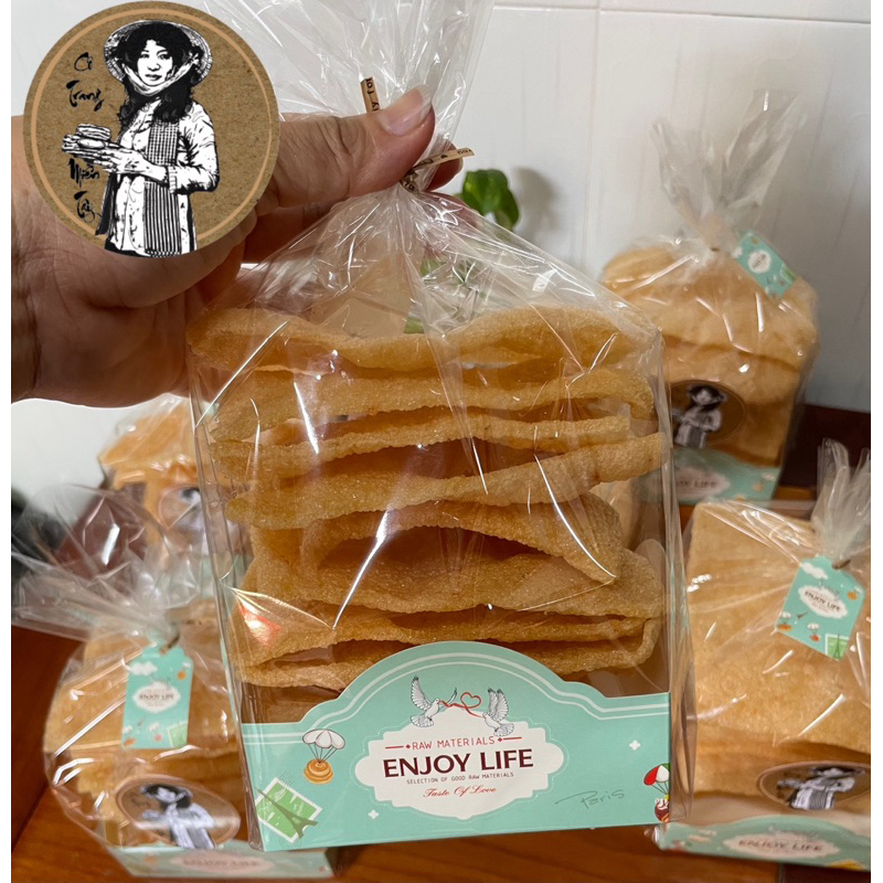Bánh Phồng Tôm 🦐🦐 Chiên Sẵn Đặc Sản Năm Căn -Cà Mau Cô Trang Miền Tây ( 1Túi 10 miếng )